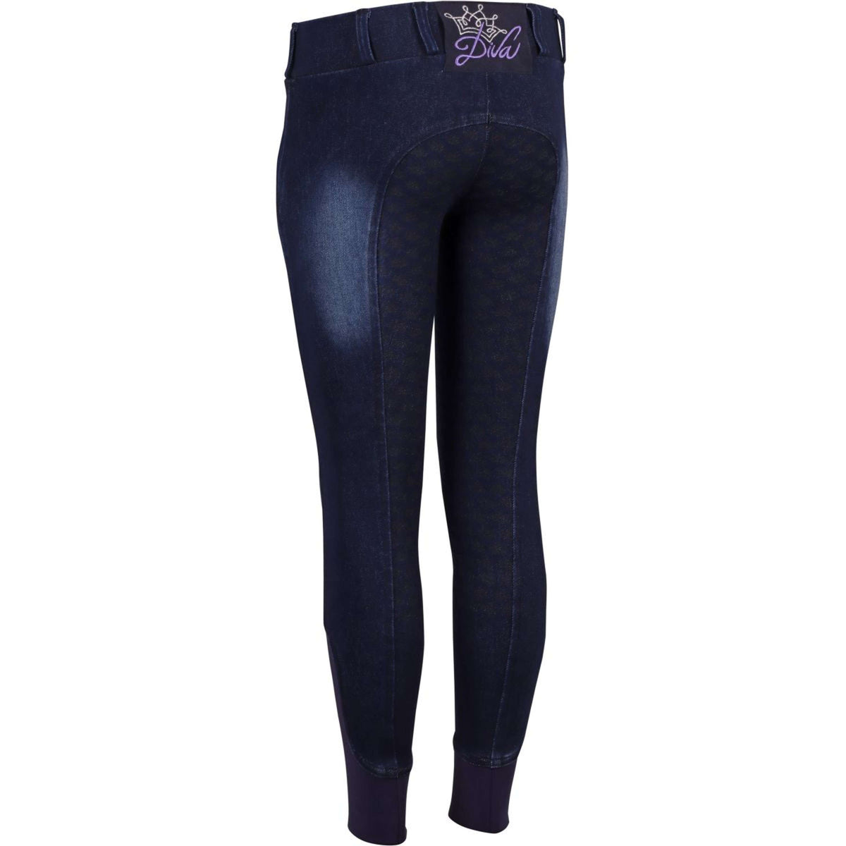Harry's Horse Reitleggings Diva Violet Full Grip Denim