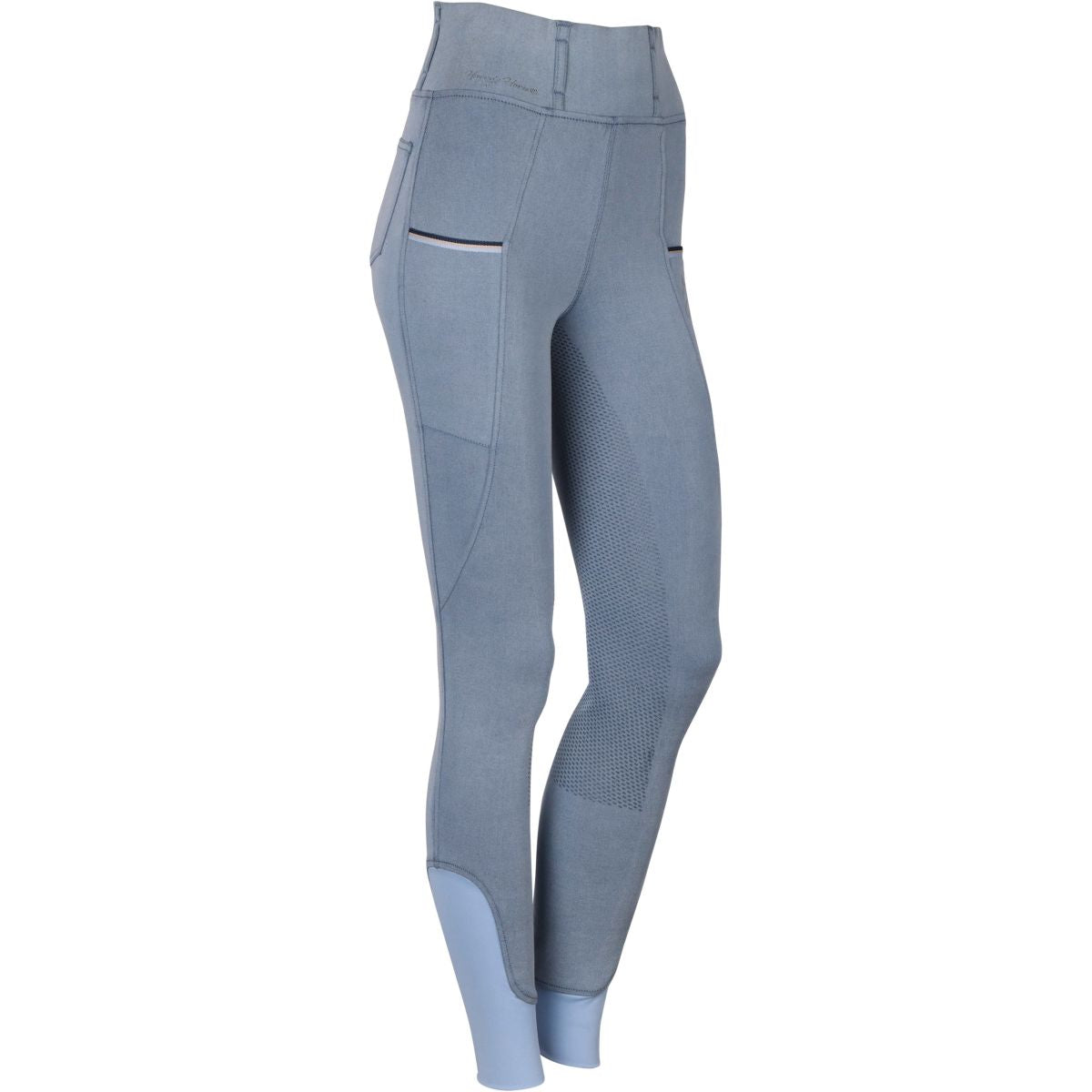 Harry's Horse Reitleggings Denim Just Ride Praia Full Grip Hellblau