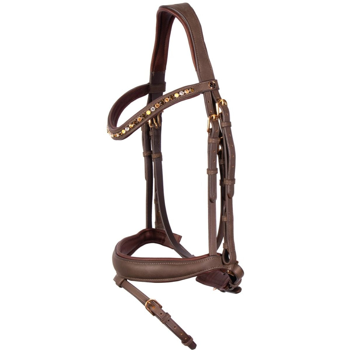 Harry's Horse Zaum Bombastic Crystals Braun