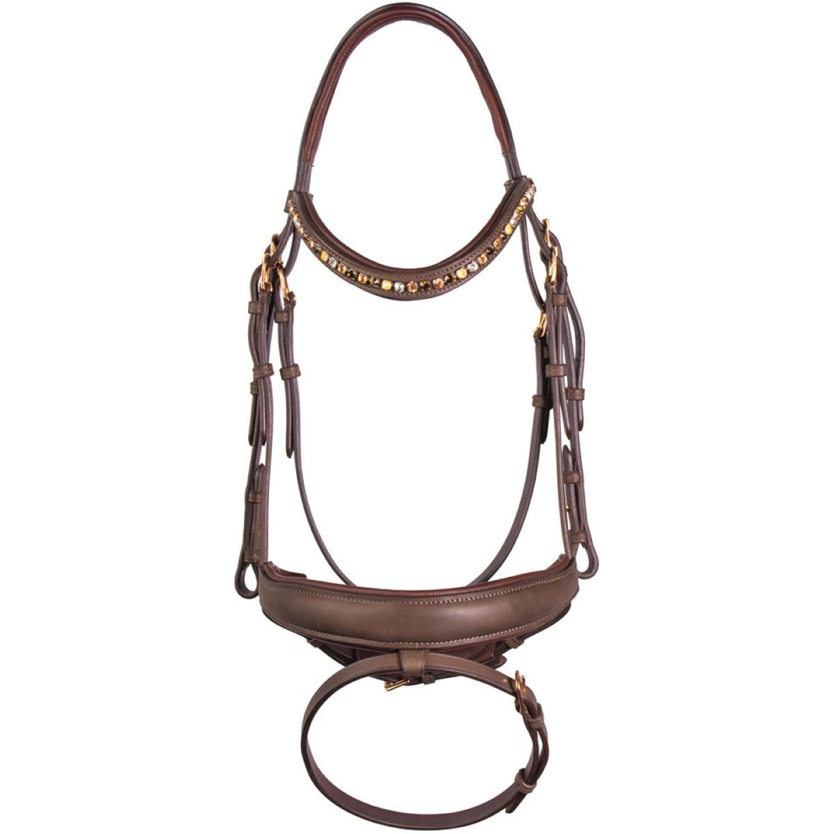 Harry's Horse Zaum Bombastic Crystals Braun