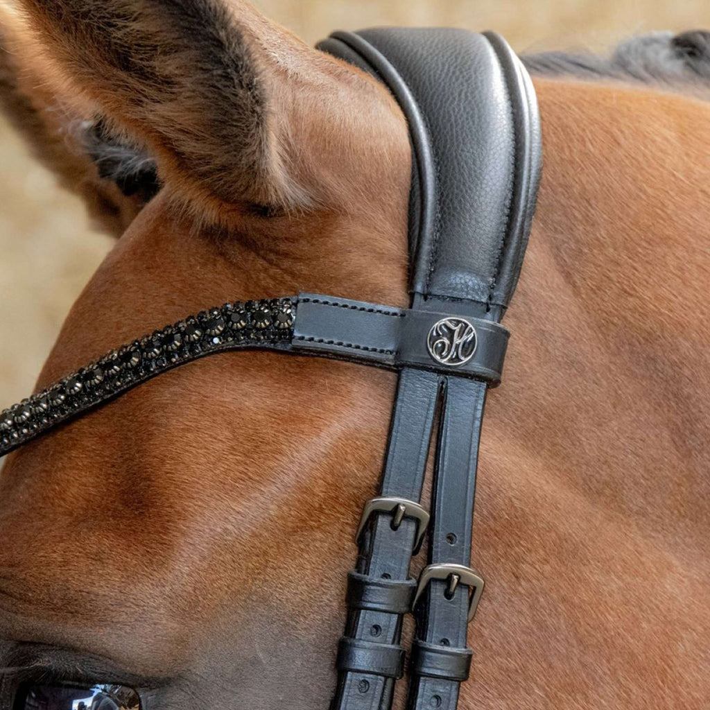 Harry's Horse Zaum Anatomic Black Crystal Schwarz