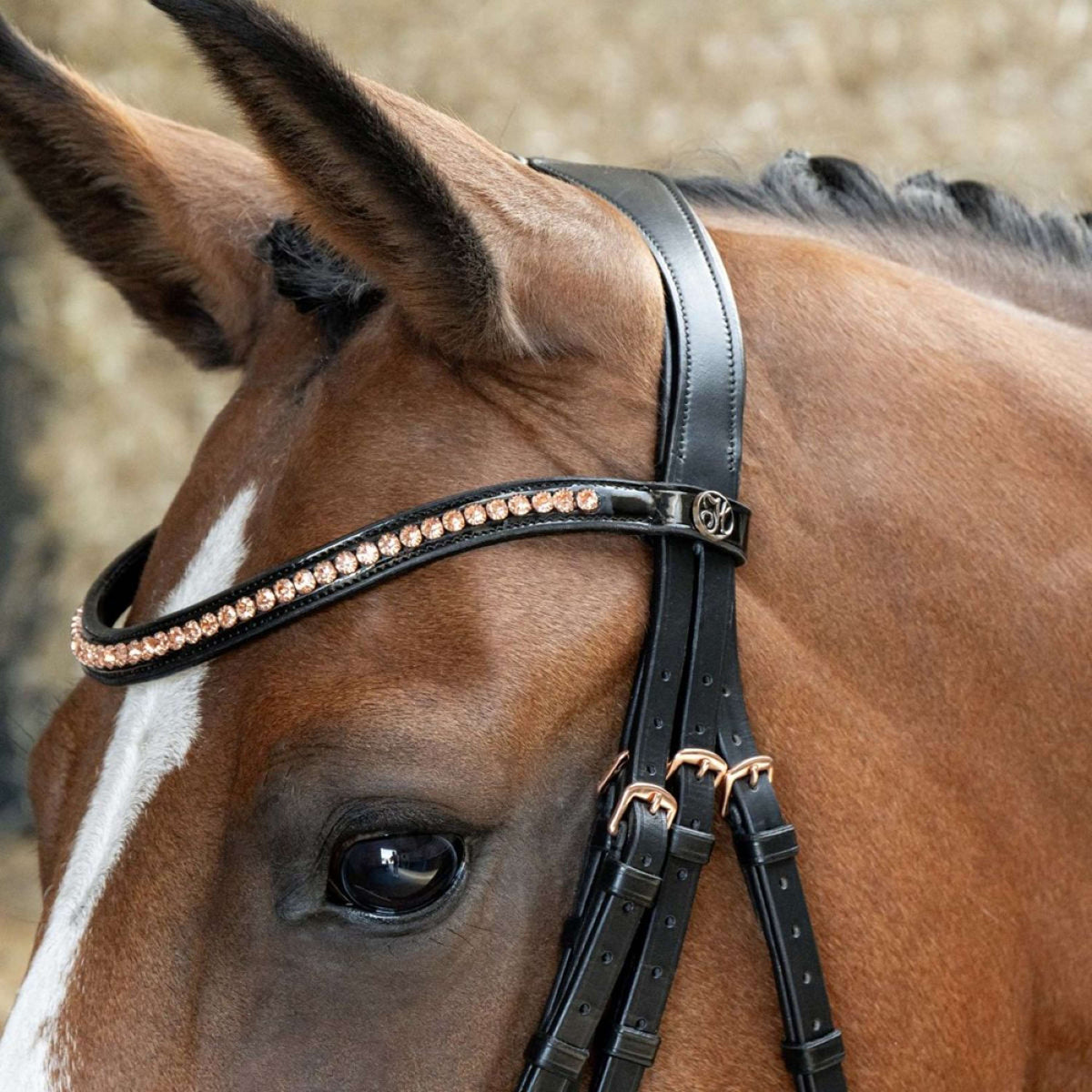 Harry's Horse Kandarenzaum Soft Rosegold Schwarz