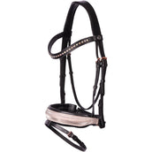 Harry's Horse Zaum Broadway Leder Schwarz/Roségold