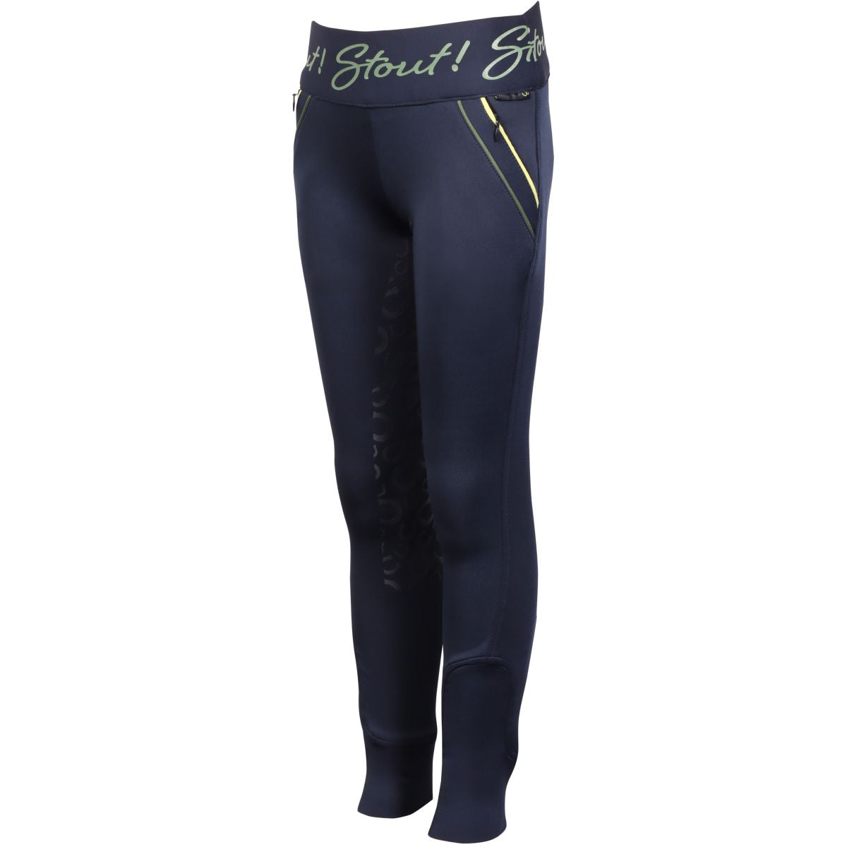 Harry's Horse Reitleggings Equitights STOUT! Lime Full Grip Navy