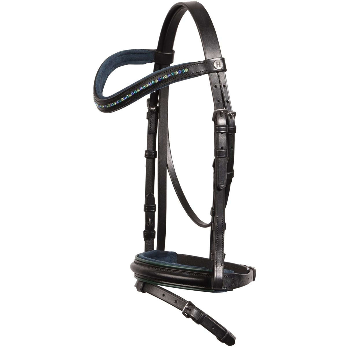 Harry's Horse Zaum STOUT! Lime Schwarz