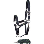 Harry's Horse Halfterset STOUT! Lime Navy