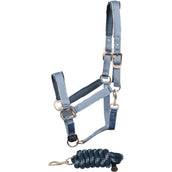 Harry's Horse Halfterset Just Ride Retro Stahlblau