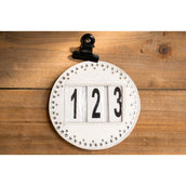 HB Kopfnummern Hot Fix Weiß