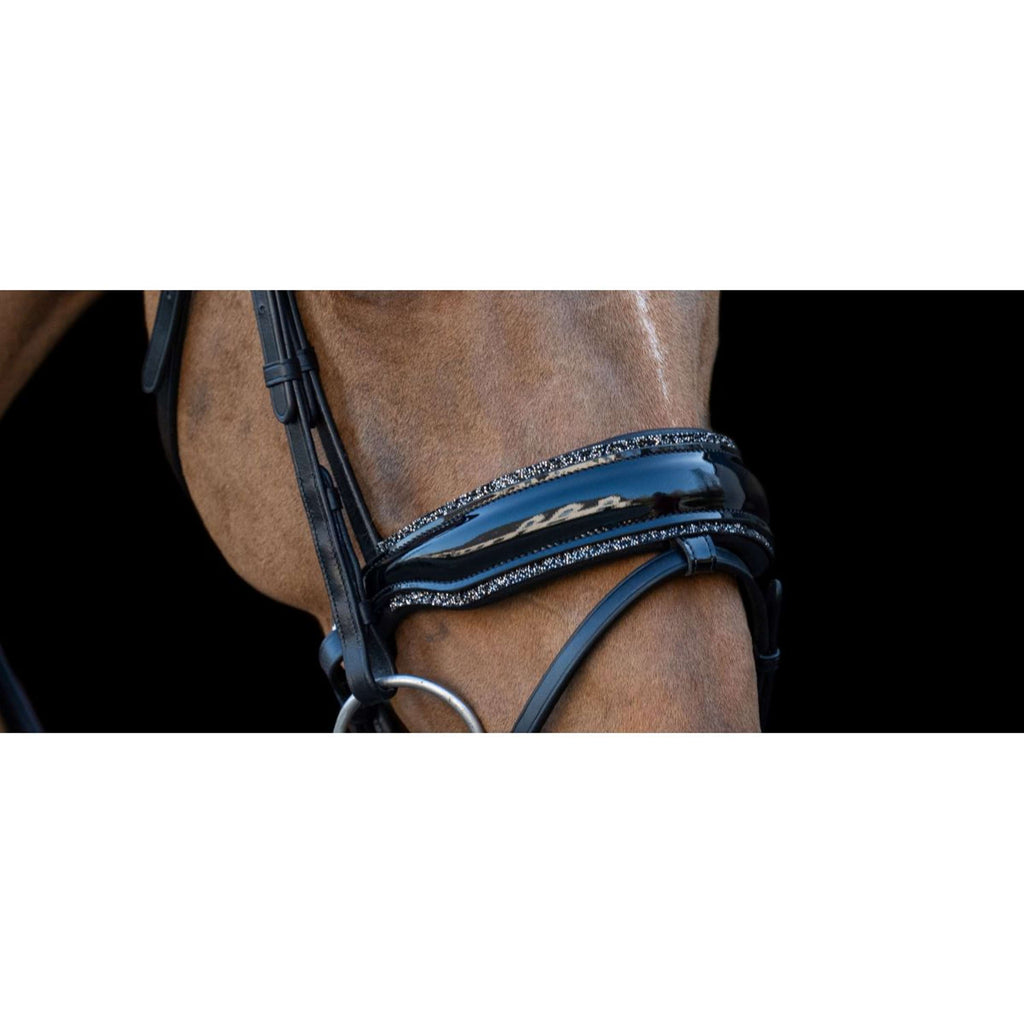 HB Anatomischer Nasenriemen Rocky Glitzer/Schwarz