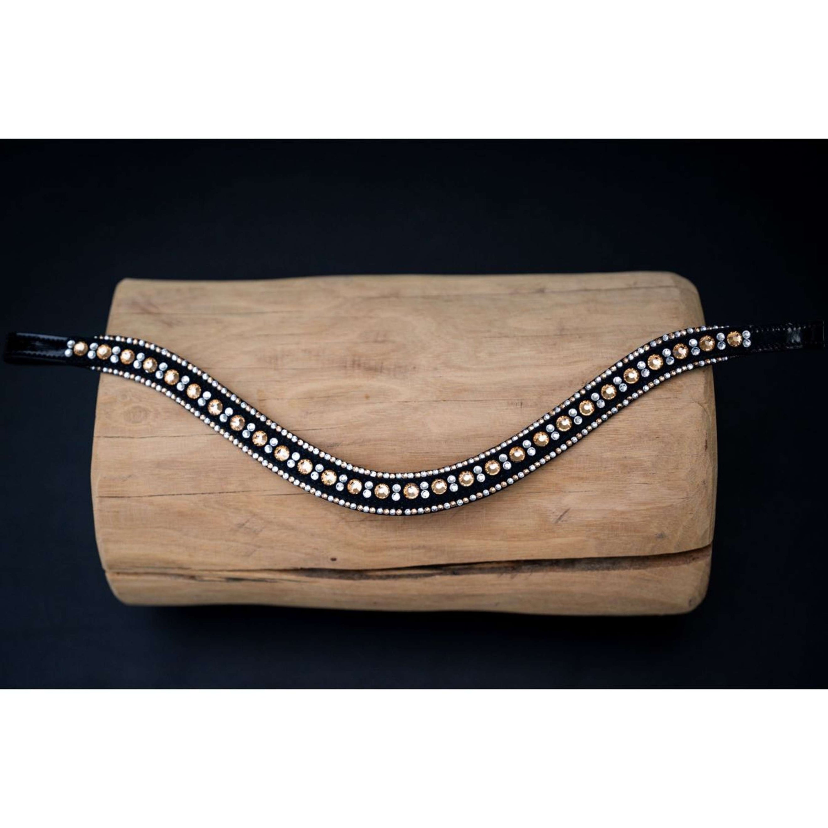 HB Stirnriemen Showtime True Love Schwarz/Gold HB Stirnriemen Showtime True Love Schwarz/Gold