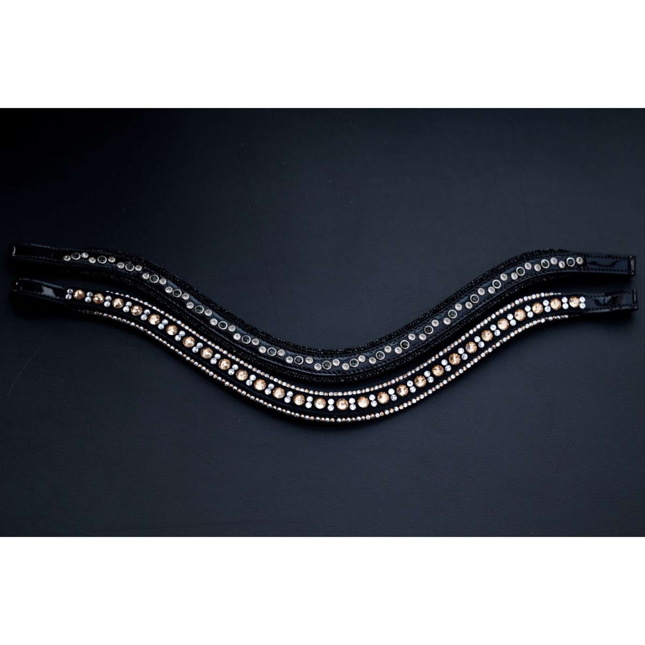 HB Stirnriemen Showtime True Love Schwarz/Gold HB Stirnriemen Showtime True Love Schwarz/Gold