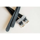 HB Ruitersport Sporenriemen Showtime Sparkle Schwarz/Silber