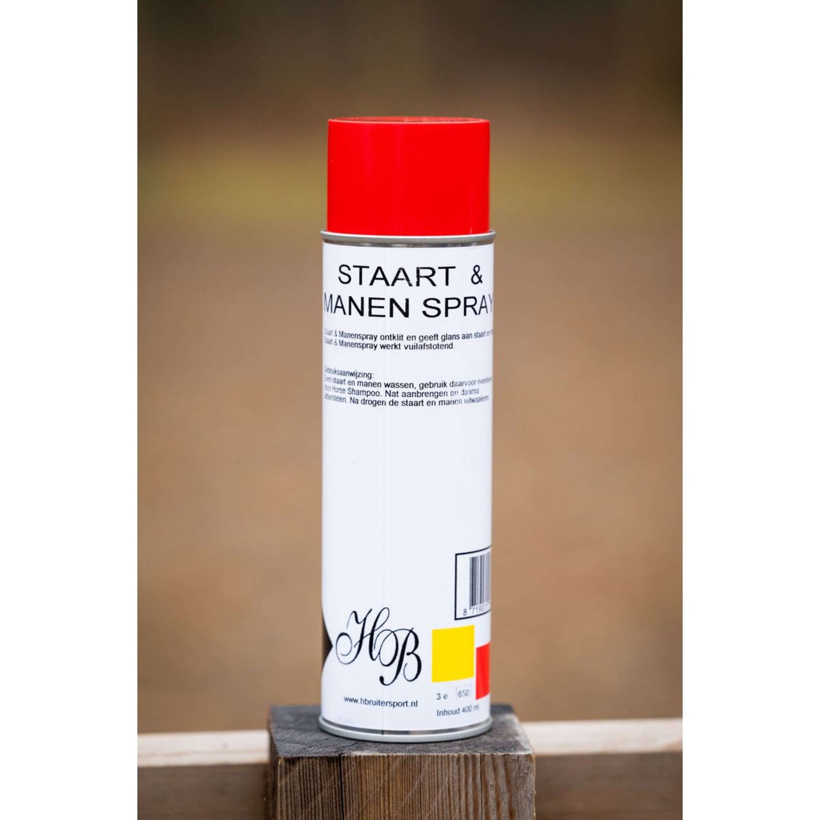 HB Ruitersport Schweif & Mähnenspray Weiß/Rot HB Ruitersport Schweif & Mähnenspray Weiß/Rot