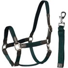 HORKA Halfter Set Leder mit geflochtenem Nylon Braun/Grün