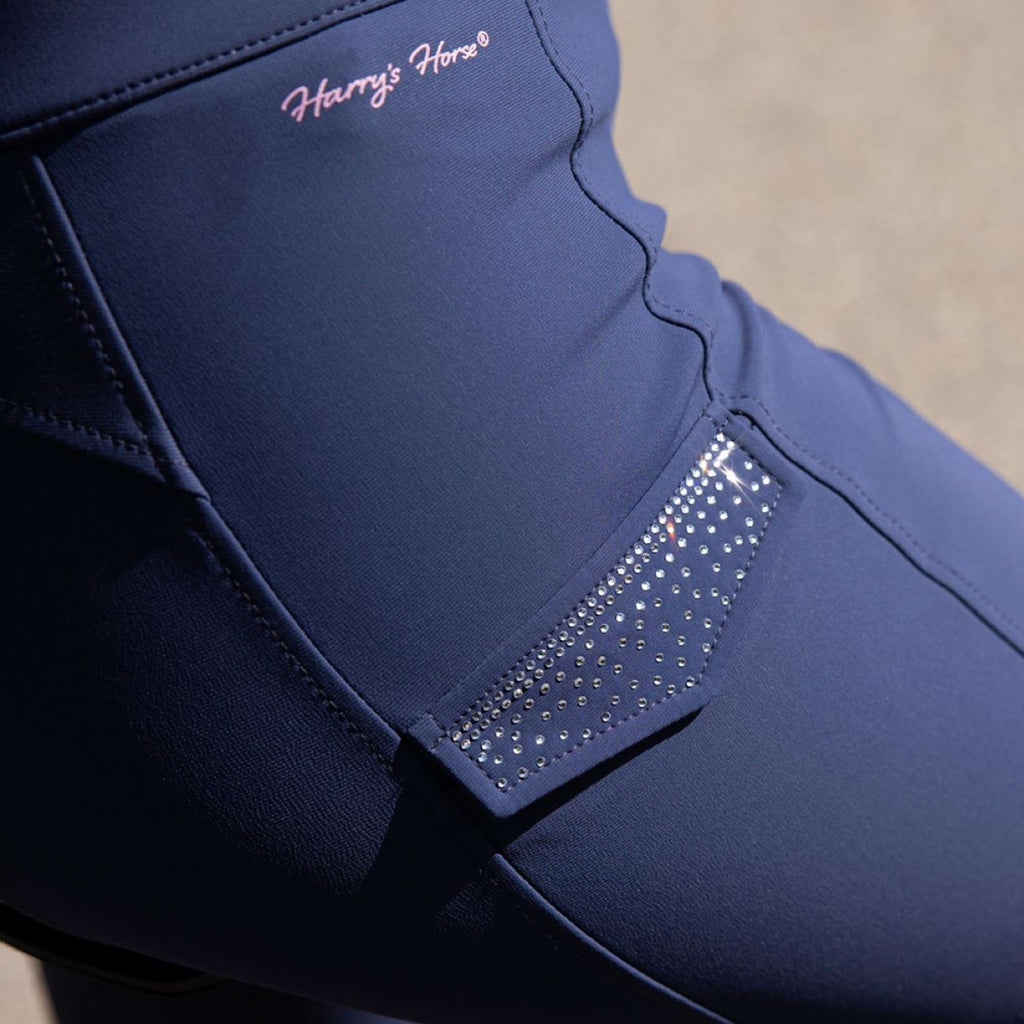 Harry's Horse Reithose Denici Cavalli Purple Passion Full Grip Peacoat