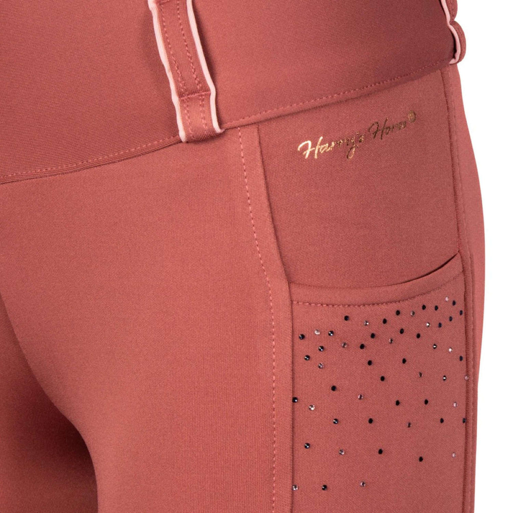 Harry's Horse Reitleggings Equitights Diva Mauvewood Full Grip Mauvewood