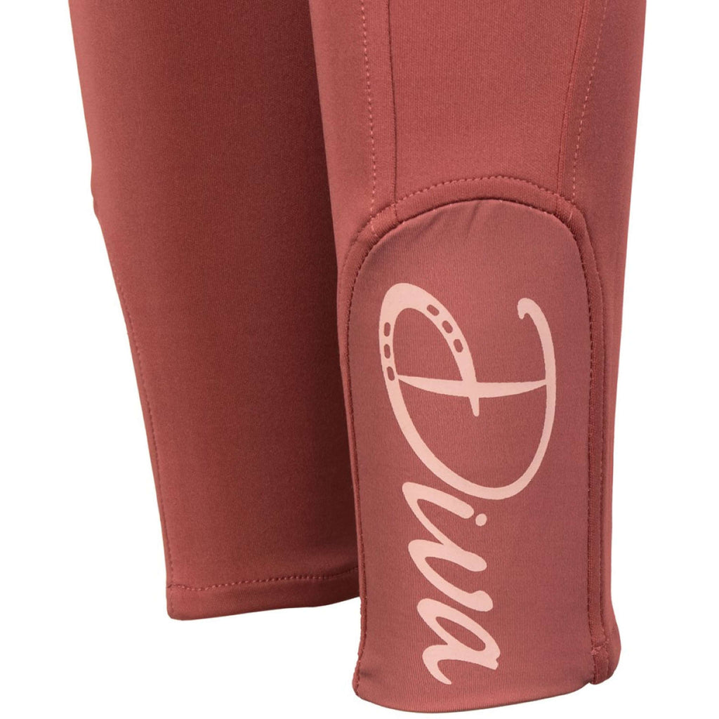 Harry's Horse Reitleggings Equitights Diva Mauvewood Full Grip Mauvewood