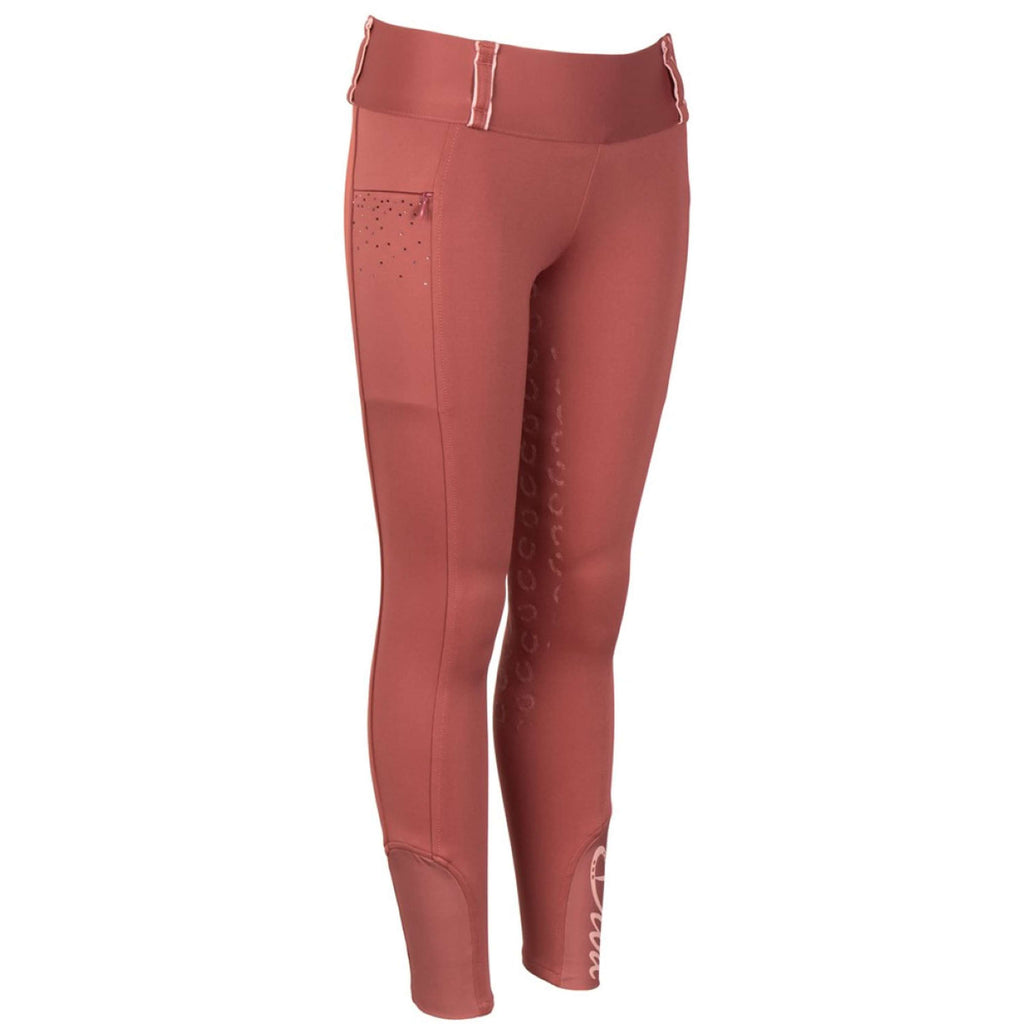 Harry's Horse Reitleggings Equitights Diva Mauvewood Full Grip Mauvewood