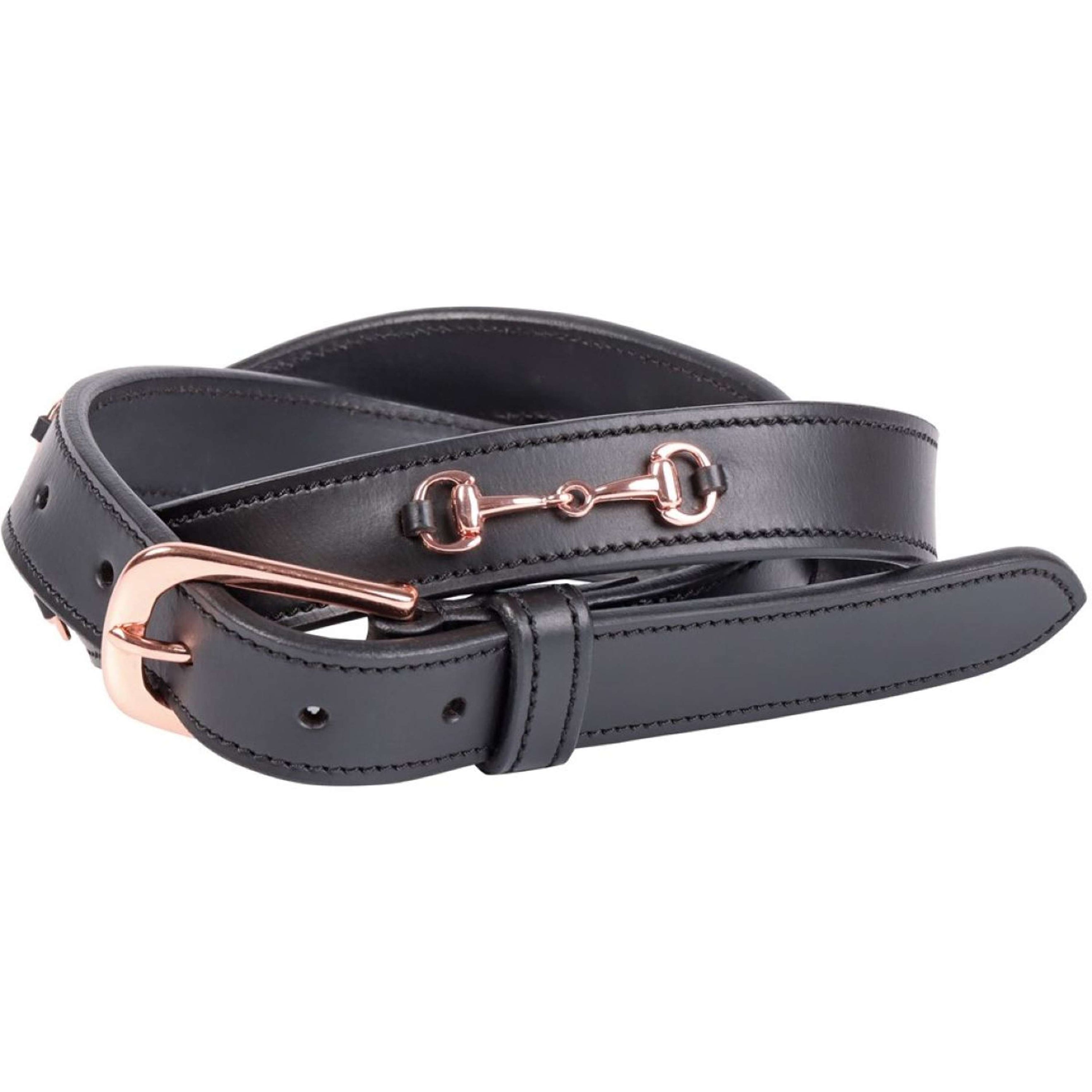 Harry's Horse Gürtel Gebiss Leder 2 Schwarz/Rosegold Harry's Horse Gürtel Gebiss Leder 2 Schwarz/Rosegold