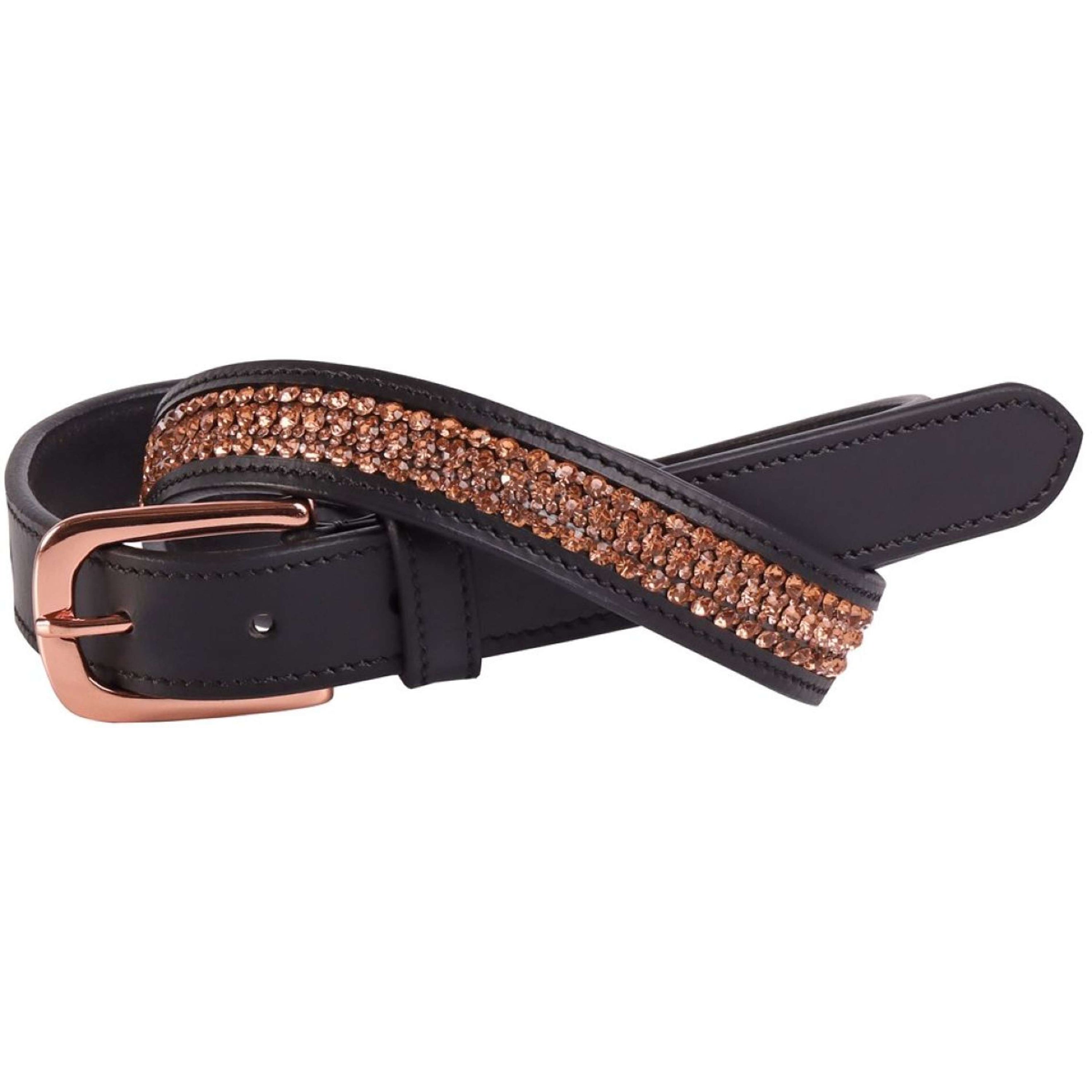 Harry's Horse Gürtel Leder Crystal Schwarz/Roségold Harry's Horse Gürtel Leder Crystal Schwarz/Roségold