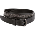Harry's Horse Gürtel Leder Crystal Drops Gunmetal