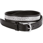 Harry's Horse Gürtel Leder Crystal Drops Silber