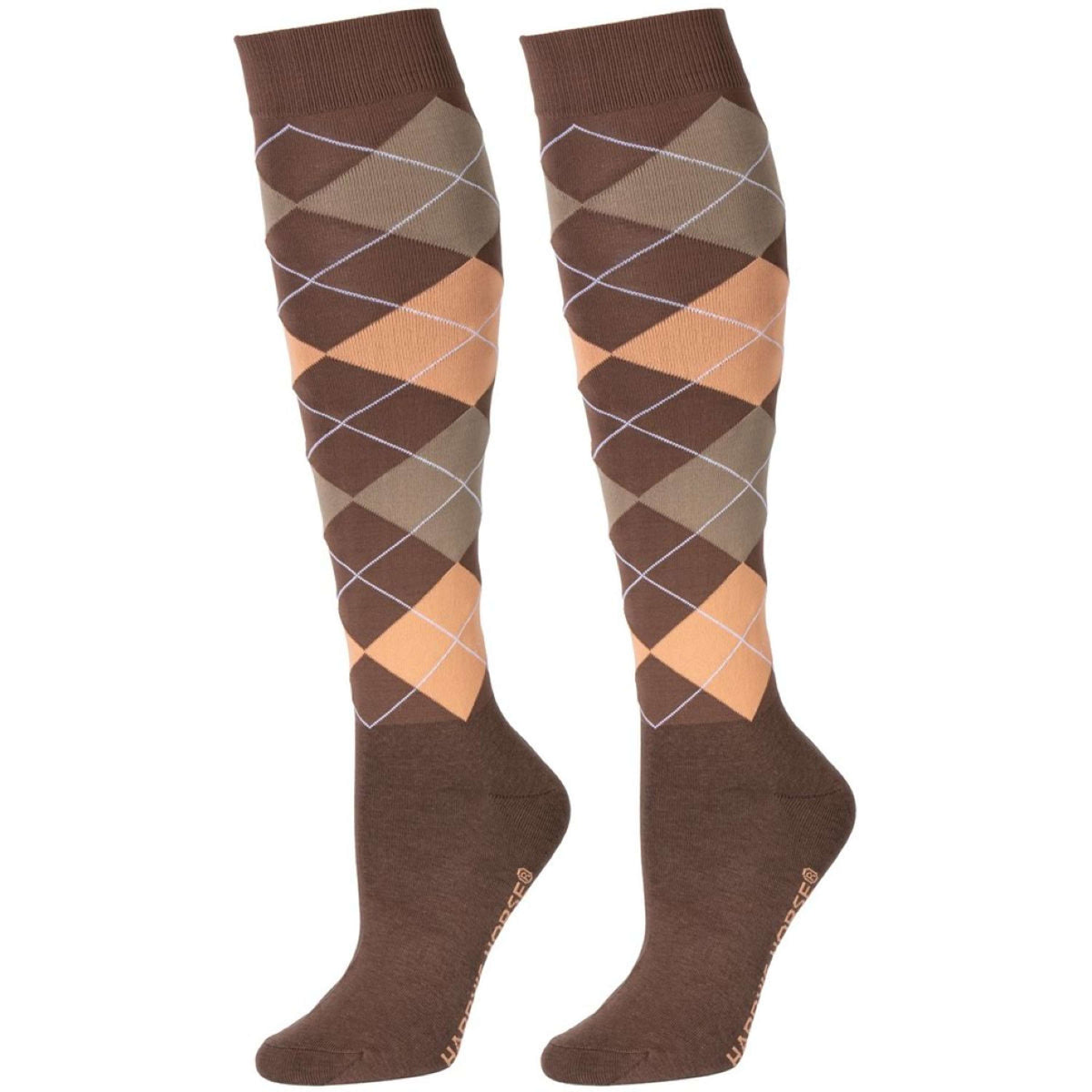 Harry's Horse Socken Check Coffee Quartz