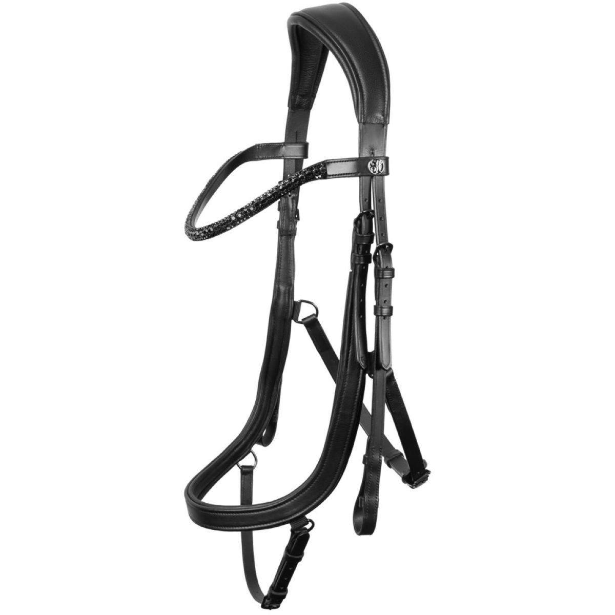 Harry's Horse Zaum Anatomic Black Crystal Schwarz