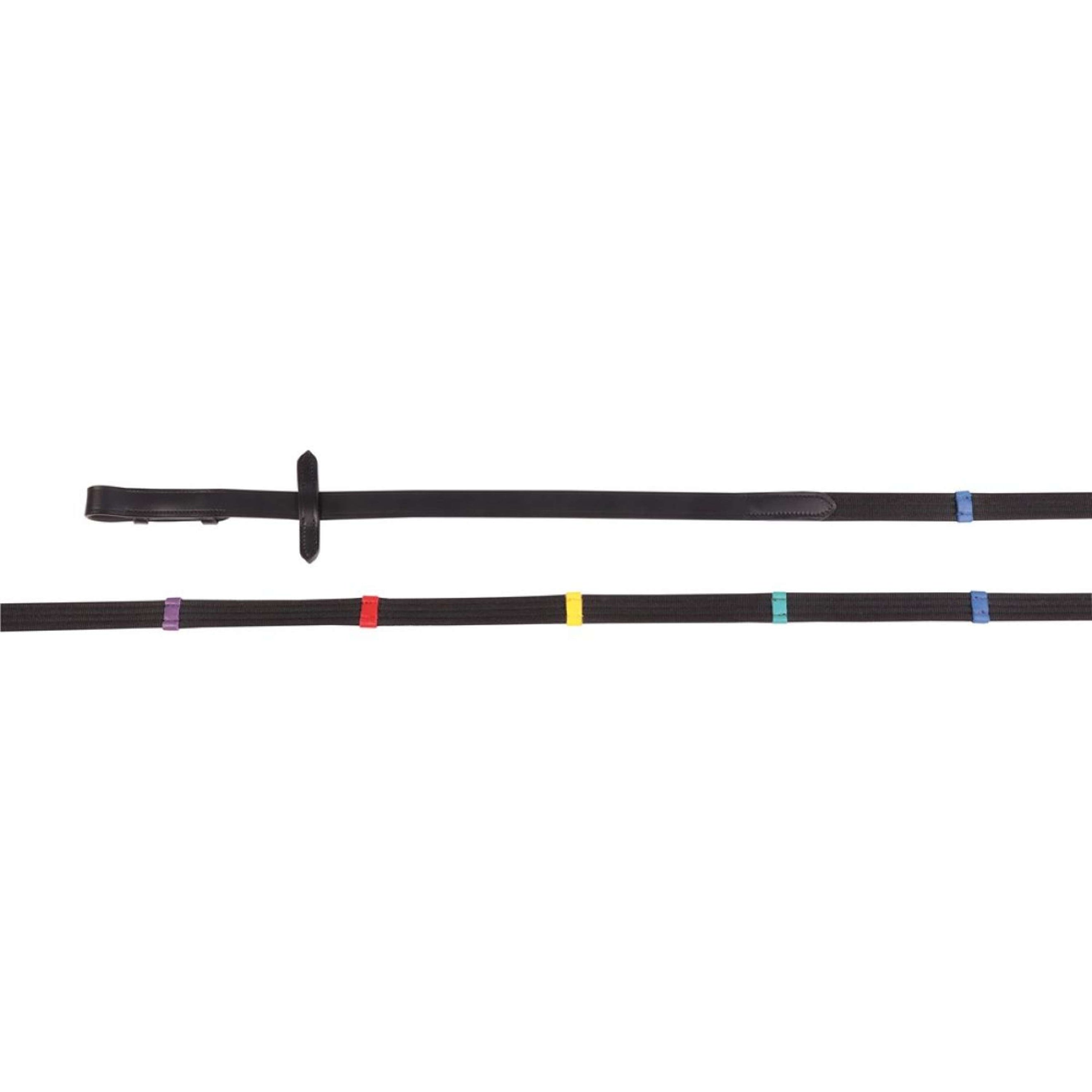 Harry's Horse Zügel Colored Stops Schwarz Harry's Horse Zügel Colored Stops Schwarz
