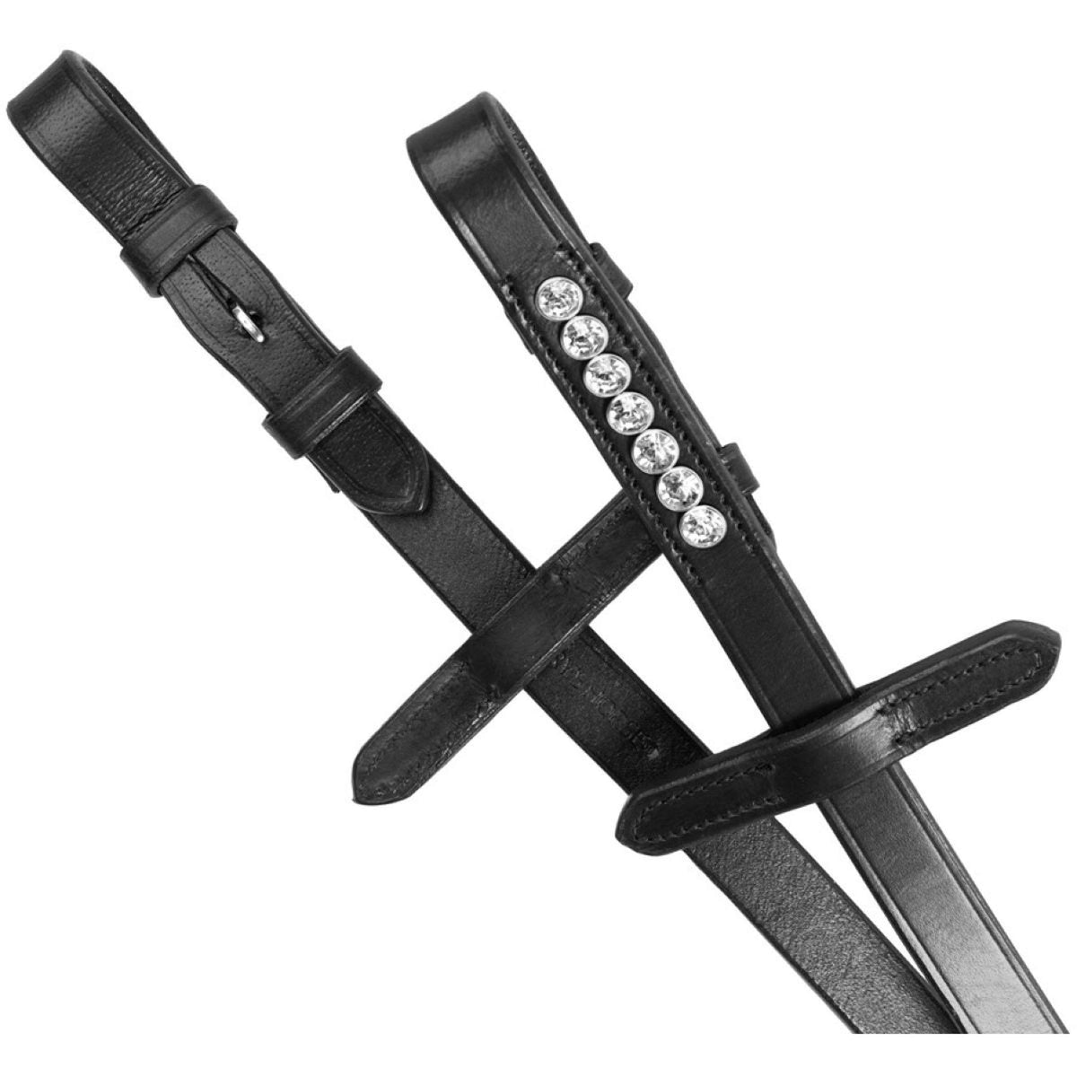 Harry's Horse Zügel Crystal Schwarz