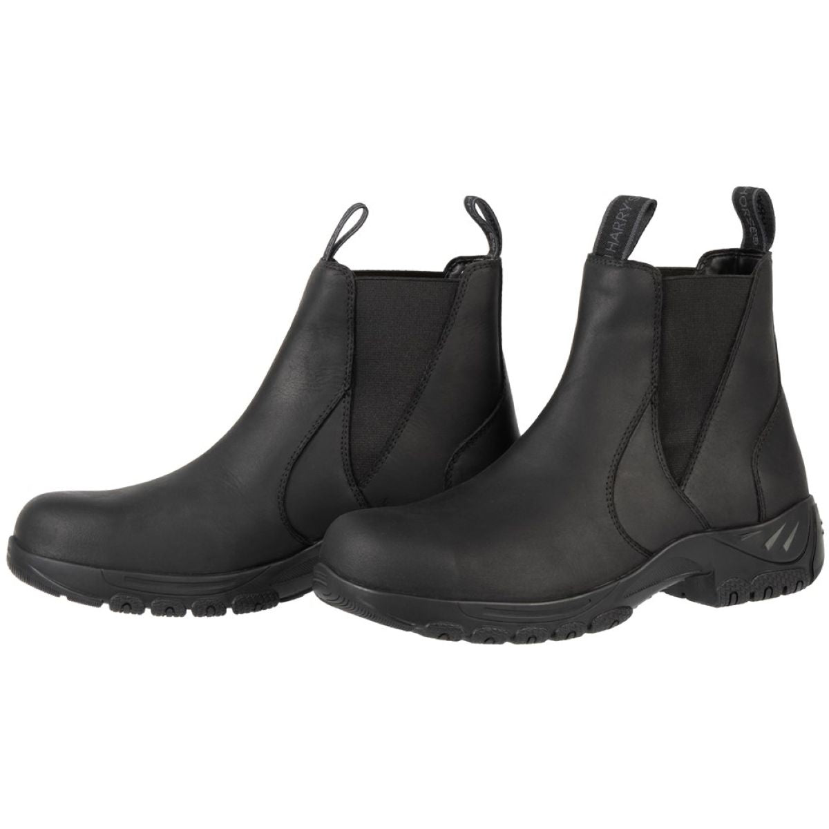 Harry's Horse Stallschuhe Leder Safety Steel Toe Schwarz