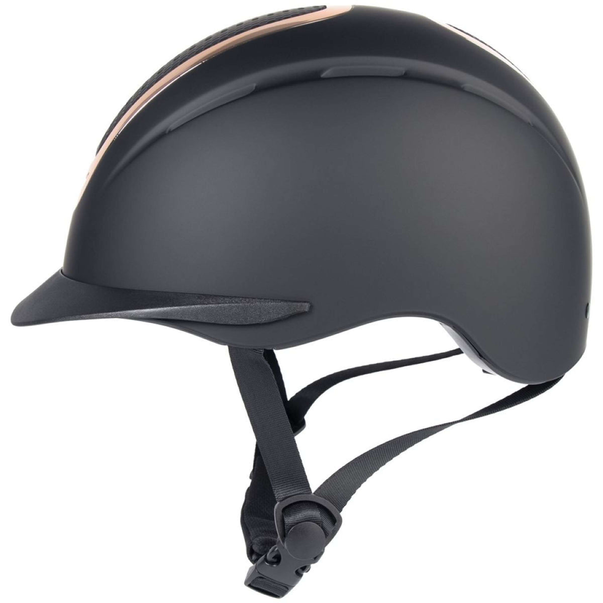 Harry's Horse Reithelm Mont Denali II Schwarz/Roségold