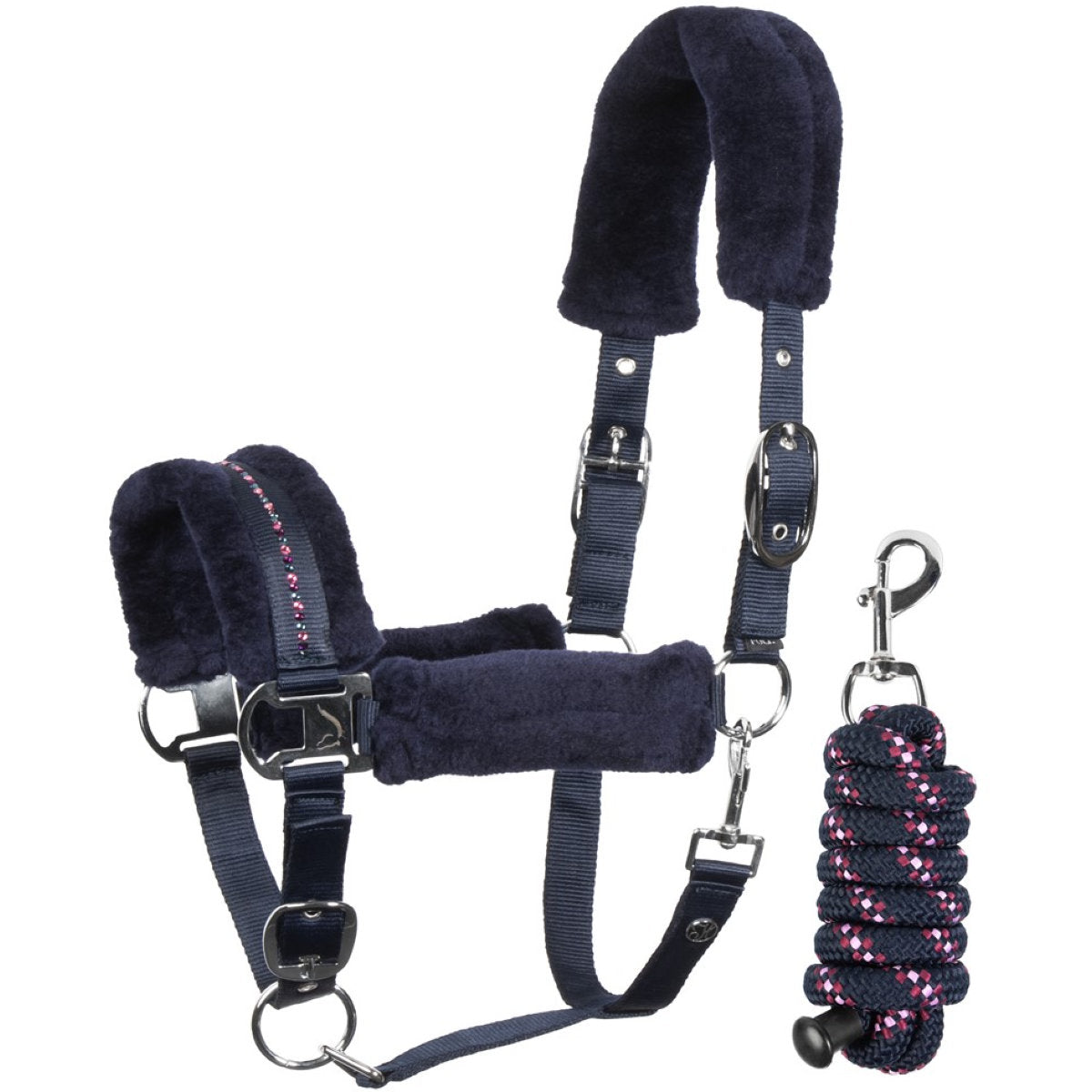 Harry's Horse Halfterset Denici Cavalli Purple Passion Crystal Peacoat