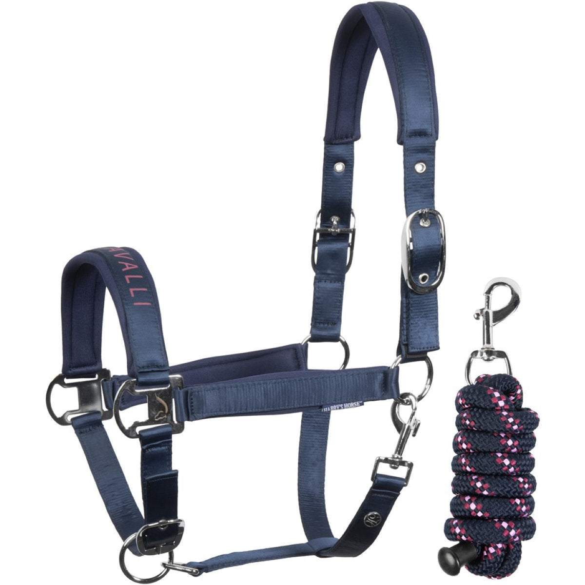 Harry's Horse Halfterset Denici Cavalli Purple Passion Satin Peacoat