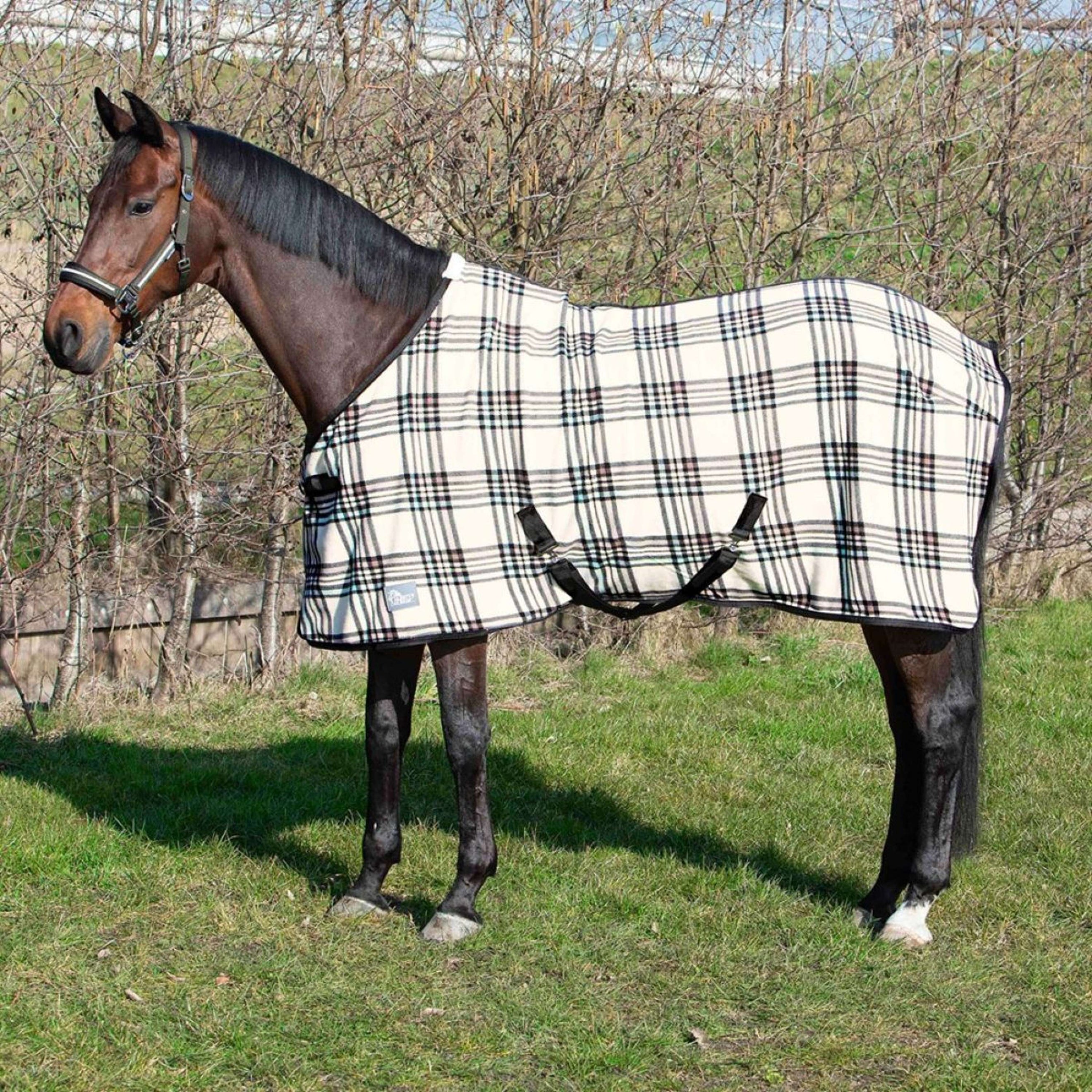 Harry's Horse Fleecedecke Check Creme Harry's Horse Fleecedecke Check Creme