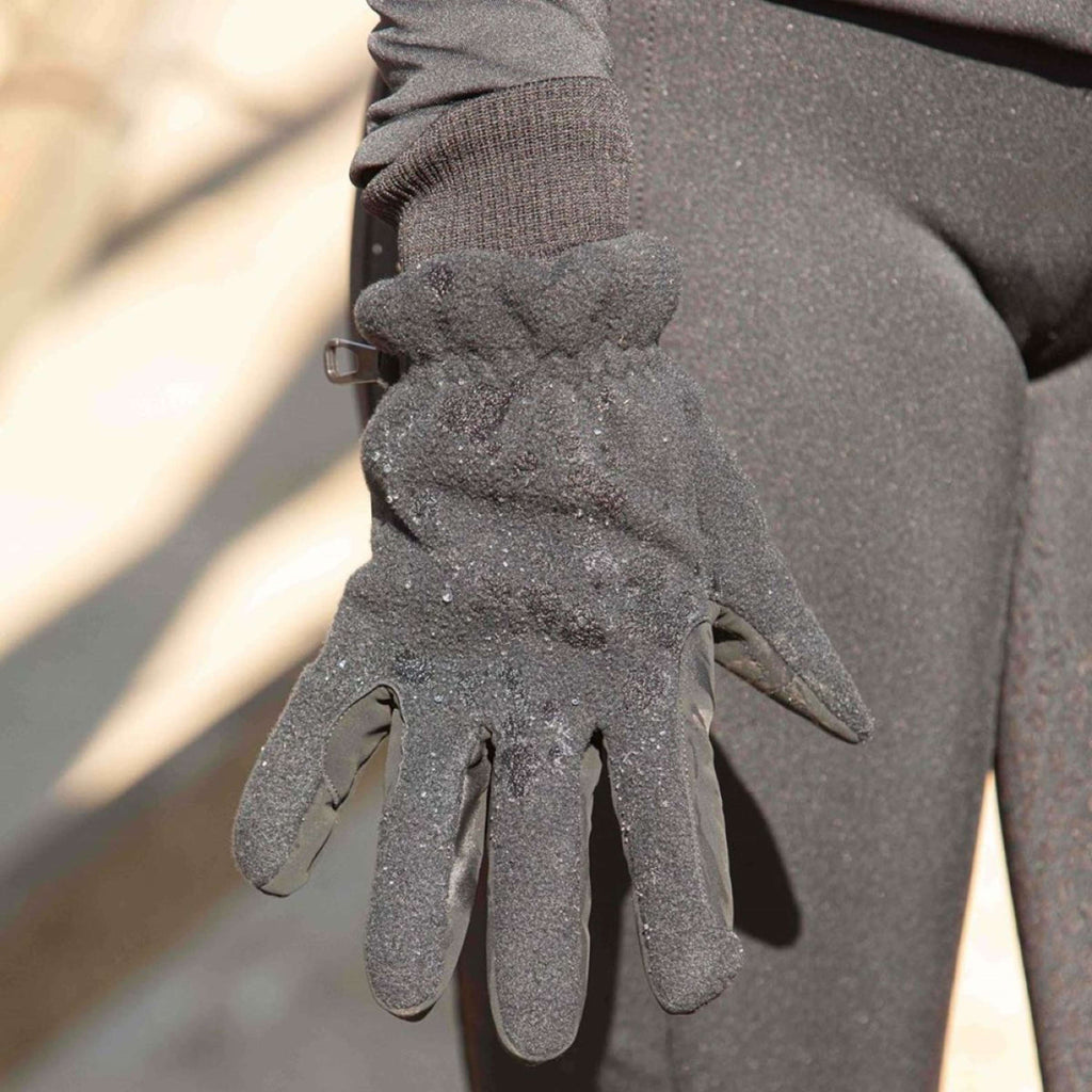 Harry's Horse Reithandschuhe Fleece Waterproof Hipora Schwarz