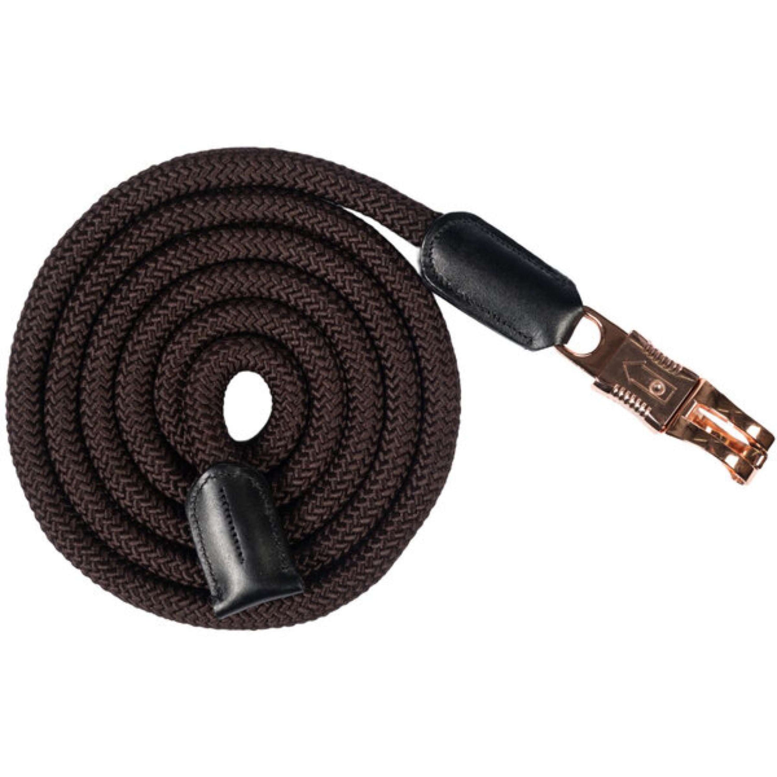 HKM Führstrick Rosegold Glamour mit Panikhaken Braun/Rosegold