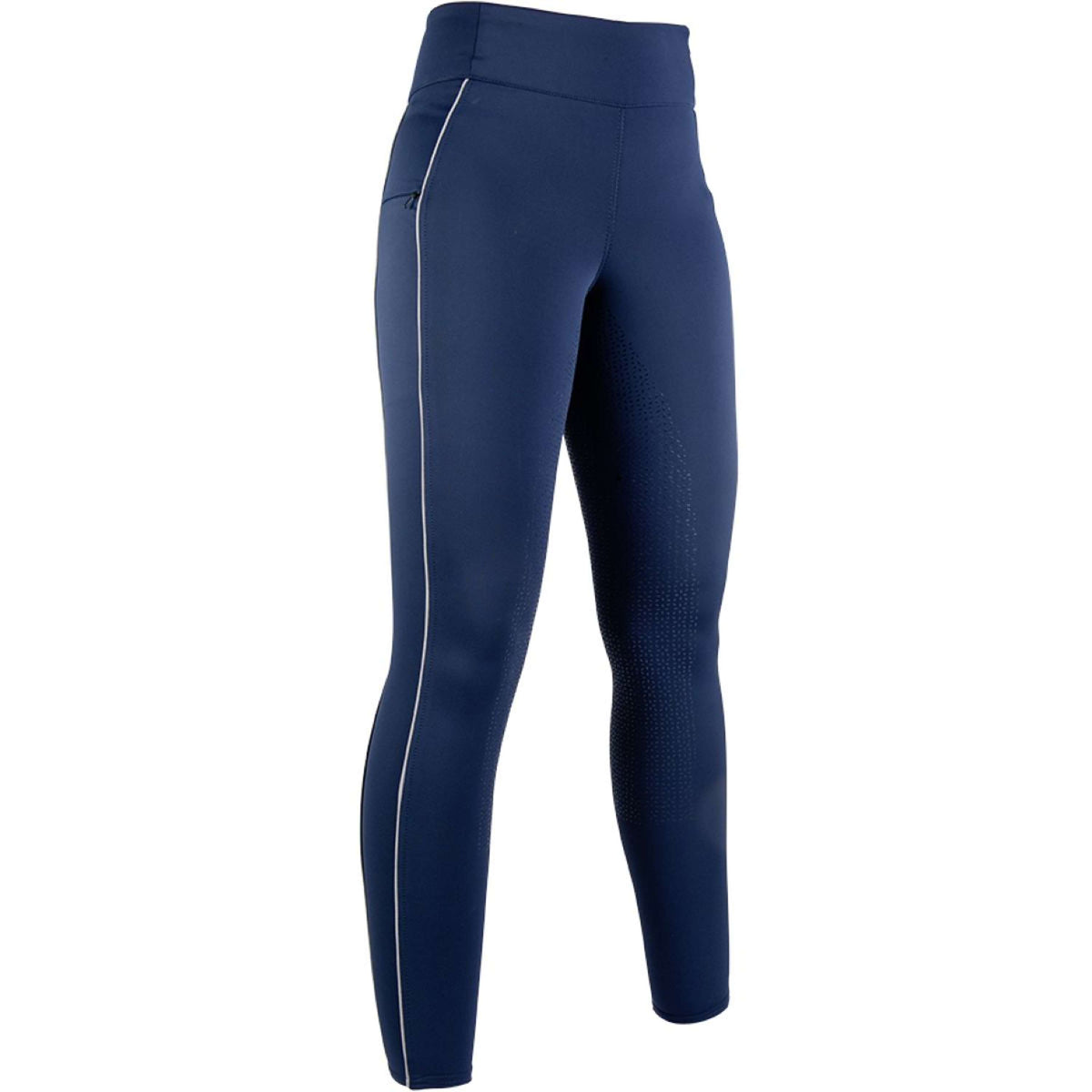 HKM Reitleggings Equilibrio Silikon Besatz Dunkelblau