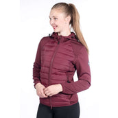 HKM Sweatjacke Style Weinrot