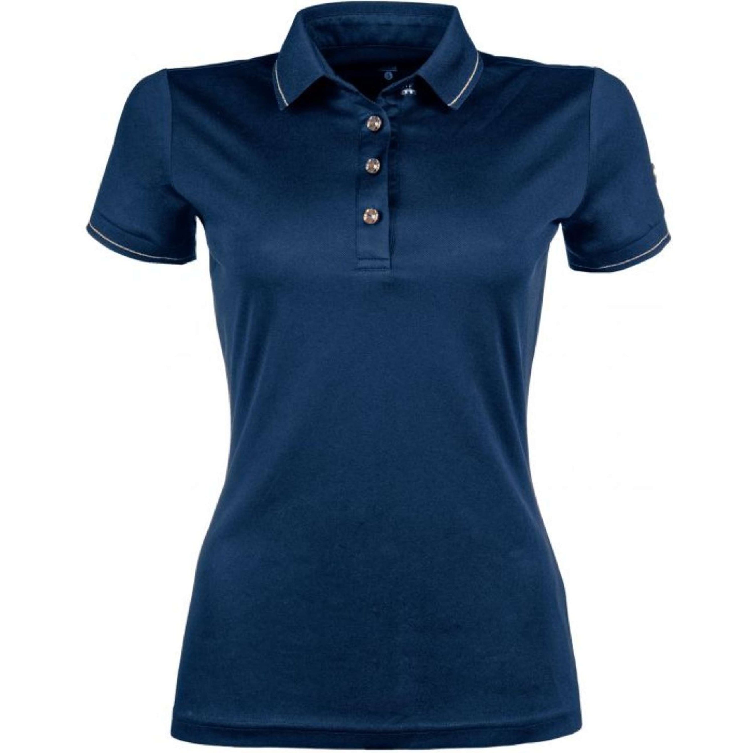 HKM Poloshirt Rosegold Glamour Dunkelblau/Rosegold HKM Poloshirt Rosegold Glamour Dunkelblau/Rosegold