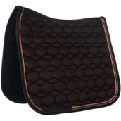 HKM Schabracke Rosegold Glamour Dressur Braun/Rosegold