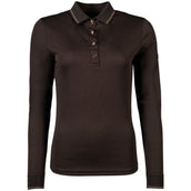 HKM Poloshirt Rosegold Glamour Longsleeve Braun/Rosegold