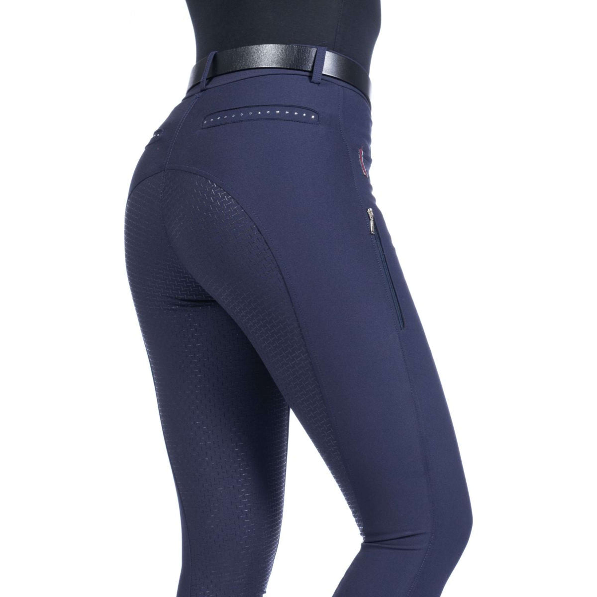 HKM Reithose Equine Sports Full Grip Dunkelblau