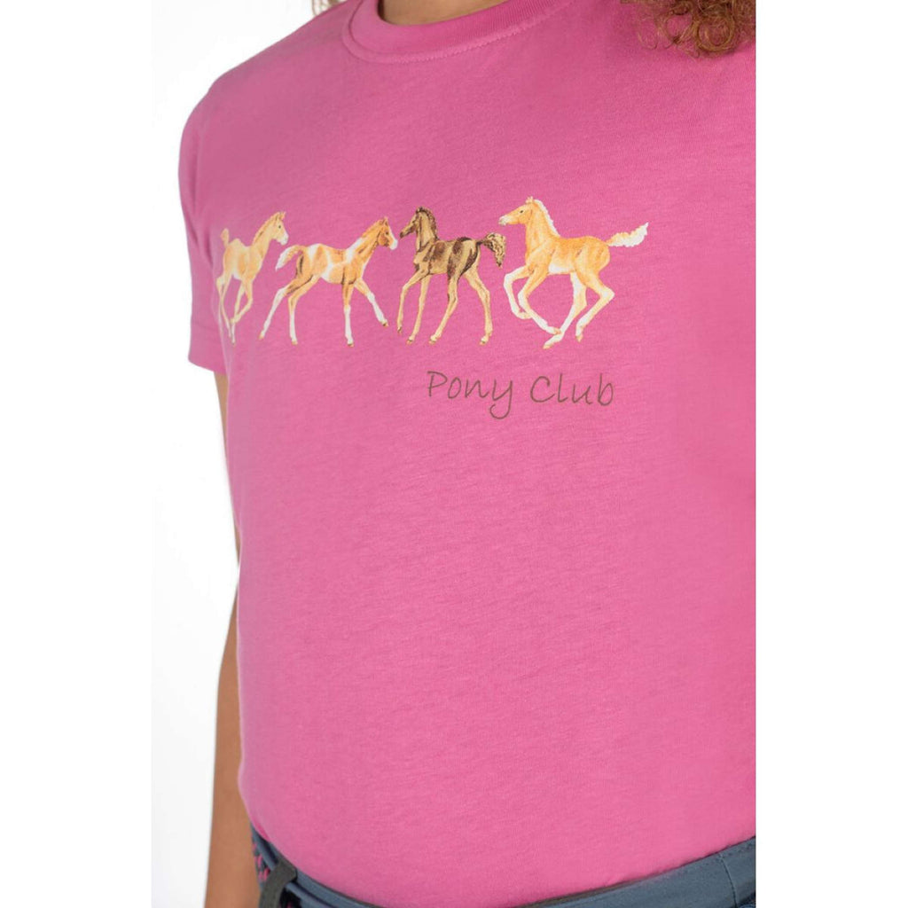 HKM T-Shirt Pony Club Rosa