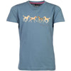 HKM T-Shirt Pony Club Rauchblau