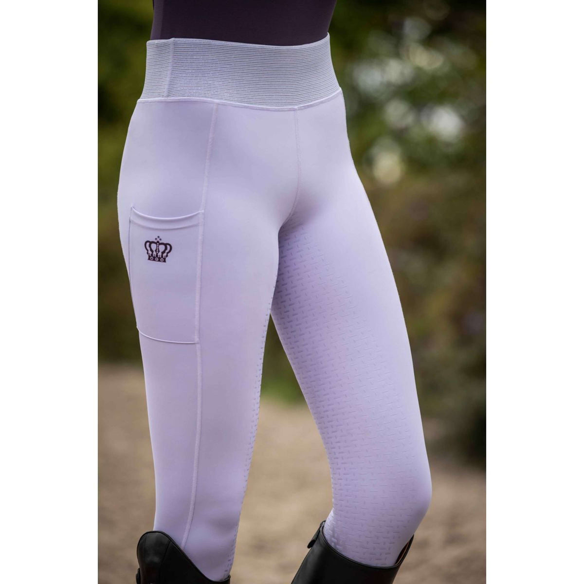 HKM Reitleggings Lavender Bay Full Seat Lavendel