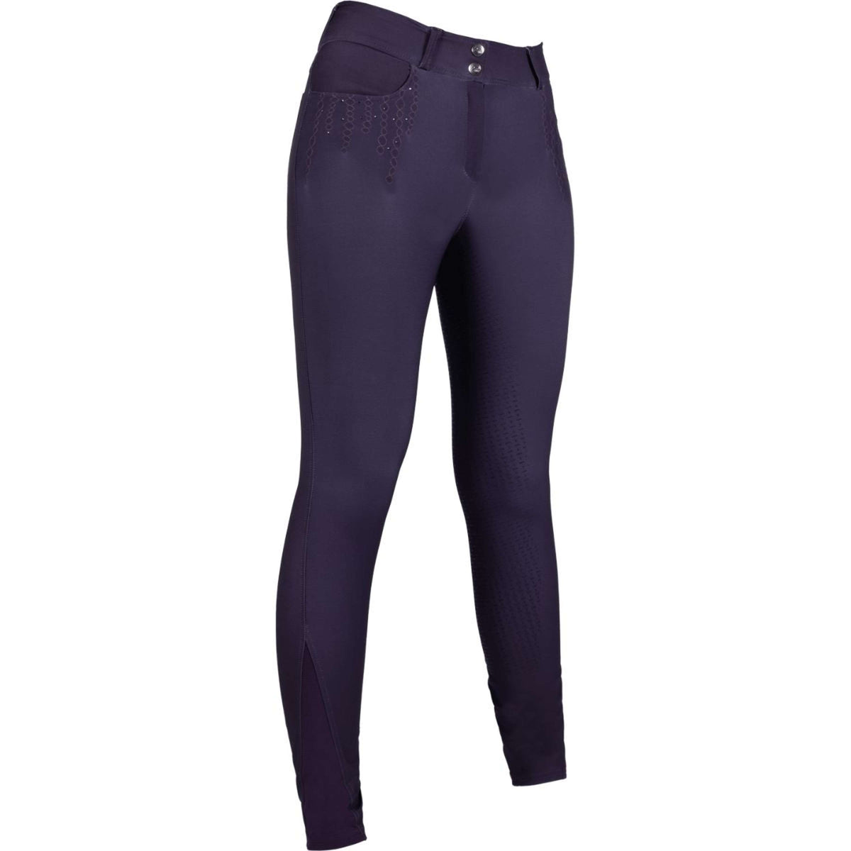 HKM Reithose Lavender Bay Full Seat Dunkellila