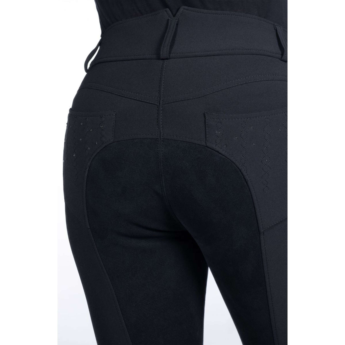 HKM Reithose Savona Alos Full Grip Schwarz