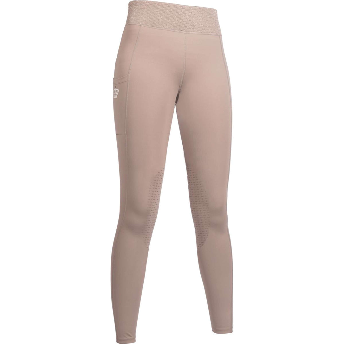 HKM Reitleggings Lavender Bay Half Seat Taupe