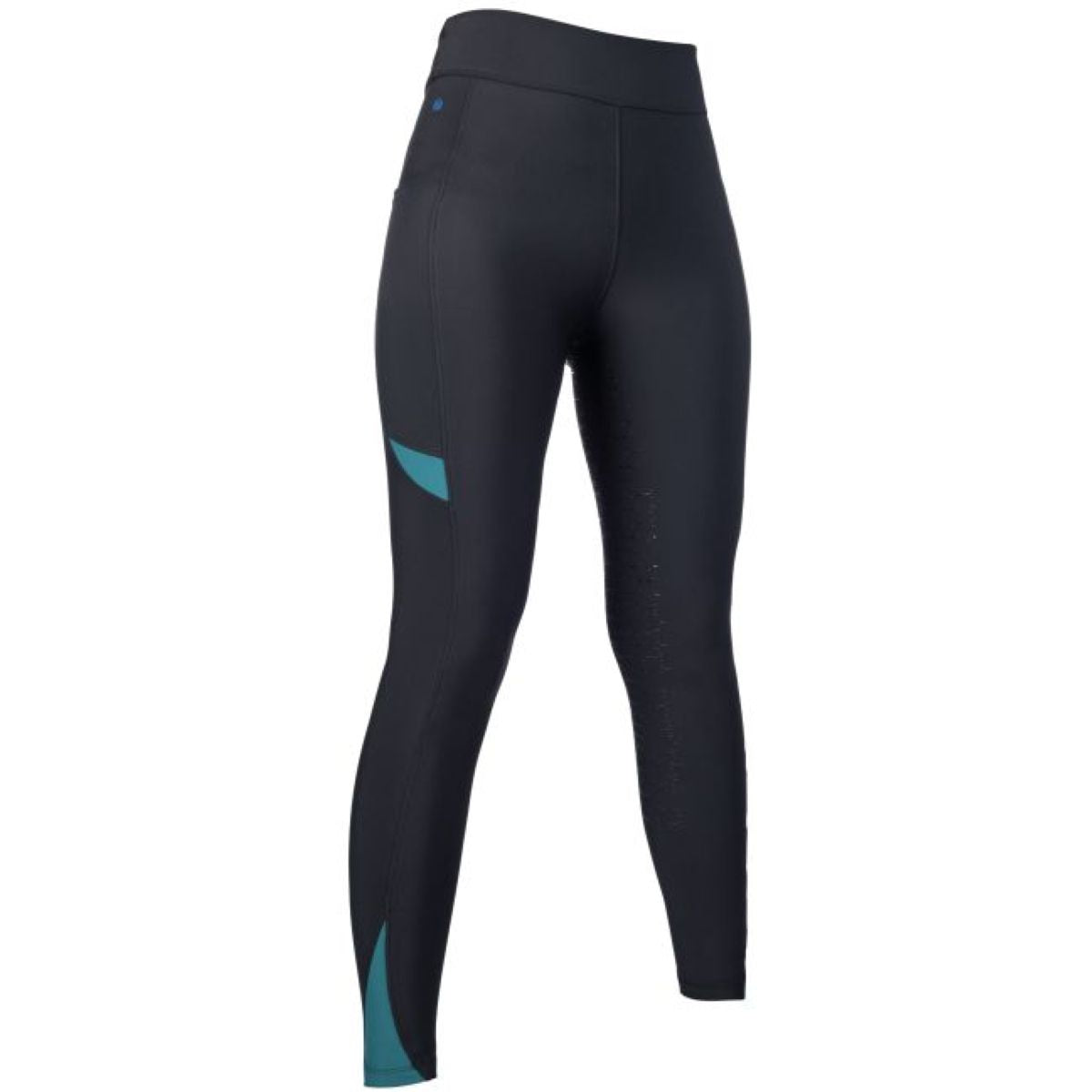 HKM Reitleggings Port Royal Full Grip Schwarz